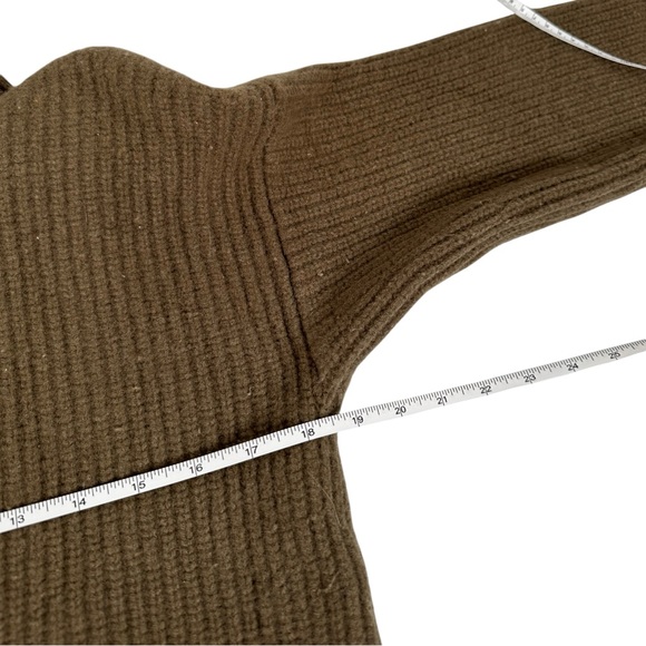 Everlane Brown Luxe Merino Wool Half Zip Pullover Sweater Women’s Size Small - Picture 6 of 7